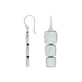 AE-6349-MOP Sterling Silver Earring With Mother Of Pearl Jewelry Bali Designs Inc